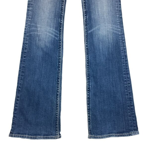 Rock Revival Jasmine Boot Cut Denim Jeans With Bling Pocket Embellishments - Picture 10 of 13